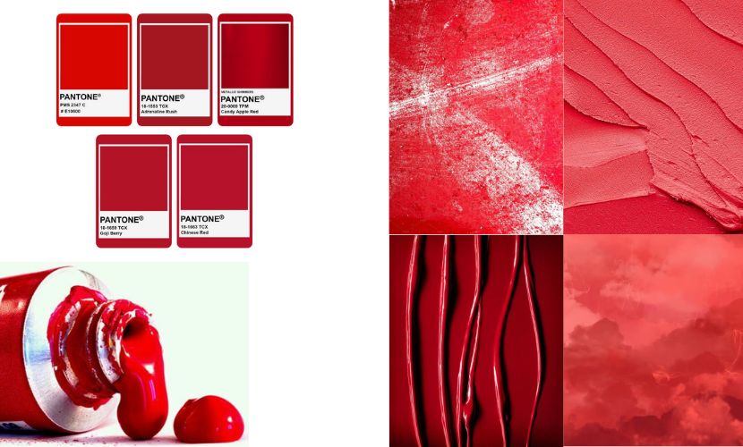 Decoration in red: passion and power without limits